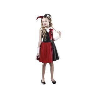 HARLEY QUINN Dress Rubies Halloween Costume M youth 7-8 DC Comics  Girls New